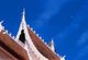 Thailand: The attractive roof of the new viharn at Wat Chetlin, Chiang Mai, northern Thailand